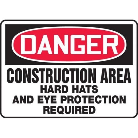 OSHA DANGER SAFETY SIGN CONSTRUCTIO MCRT138XL